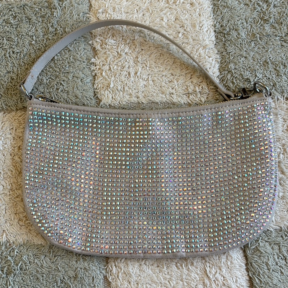 H&M rainbow colored crystal bag.
